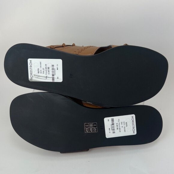 3•1 Phillip Lin Crossover Slides Brown Sandals with Leather Craft Size 41 US11 - Picture 7 of 11